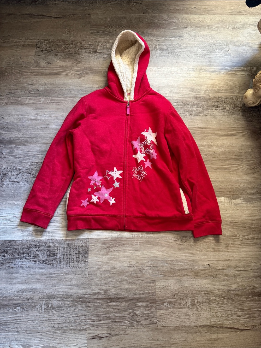 Lands' End Kids High Pile Sherpa-Lined Full-Zip Hoodie